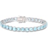 image:imageRossSimons 1920 ct tw Sky Blue Topaz Tennis Bracelet in Sterling SilverTopaz