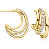 image:imageRossSimons 200 ct tw White Topaz Convertible MultiHoop Earrings in 18kt Gold Over Sterling