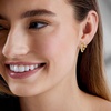 image:imageRossSimons 010 ct tw Diamond MultiHoop Earrings in 18kt Gold Over Sterling