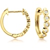 image:imagePure Collection by RossSimons 010 ct tw Diamond Hoop Earrings in 18kt Gold Over Sterling