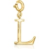 image:imageRossSimons L  18kt Gold Over Sterling Initial Charm