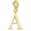 image:imageRossSimons W  18kt Gold Over Sterling Initial Charm