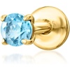 image:imagePure Collection by RossSimons Swiss Blue Topaz FlatBack Earrings in 14kt Yellow Gold
