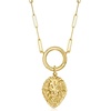 image:imageRossSimons 10kt Yellow Gold Lion Head Pendant