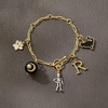 image:imageRossSimons Sterling Silver and 18kt Gold Over Sterling Skeleton Charm