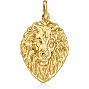 image:imageRossSimons 10kt Yellow Gold Lion Head Pendant