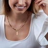 image:imageRossSimons 210 Carat Rose Quartz Bar Charm in 18kt Gold Over Sterling