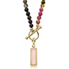 image:imageRossSimons 210 Carat Rose Quartz Bar Charm in 18kt Gold Over Sterling