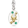image:imageRossSimons Libra  Sterling Silver and 18kt Gold Over Sterling Zodiac Charm With Pink Tourmaline and 10 ct tw White Topaz