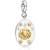 image:imageRossSimons Libra  Sterling Silver and 18kt Gold Over Sterling Zodiac Charm With Pink Tourmaline and 10 ct tw White Topaz