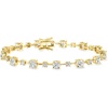 image:imageRossSimons 675 ct tw CZ Station Bracelet in 18kt Gold Over SterlingCubic Zirconia