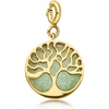 image:imageRossSimons Aventurine Tree Of Life Charm in 18kt Gold Over Sterling