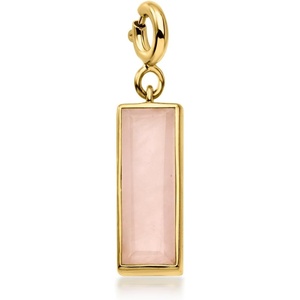 image:imageRossSimons 210 Carat Rose Quartz Bar Charm in 18kt Gold Over Sterling