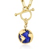 image:imageRossSimons Lapis and 18kt Gold Over Sterling Globe Charm