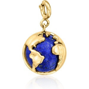 image:imageRossSimons Lapis and 18kt Gold Over Sterling Globe Charm