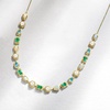 image:imageRossSimons Opal and 455mm Cultured Pearl Necklace With 240 ct tw Emeralds and 200 ct tw Swiss Blue Topaz in 18kt Gold Over Sterling 18 inches