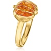 image:imageRossSimons Amber Pumpkin Ring in 18kt Gold Over SterlingAmber
