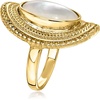 image:imageRossSimons Italian 14kt Yellow GoldPlated Ring With MotherOfPearlmother of pearl