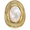 image:imageRossSimons Italian 14kt Yellow GoldPlated Ring With MotherOfPearlmother of pearl