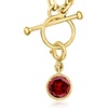 image:imageRossSimons OctoberOpal  Round Birthstone Charm in 18kt Gold Over Sterling
