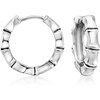 image:imageZina Sterling Silver BambooStyle Hoop Earrings